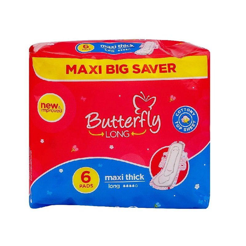 long BUTTERFLY MAXI THICK LONG 6 PADS - Image 1