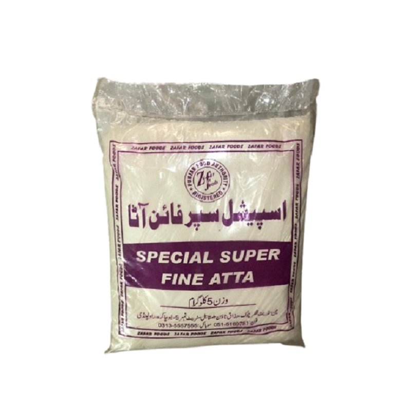 ATTA 1 ATTA ZAFAR FOOD SPEICAL SUPER FINE-5KG - Image 1
