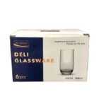 DELI GLASSWARE J1010-300ML GLASS 6PC