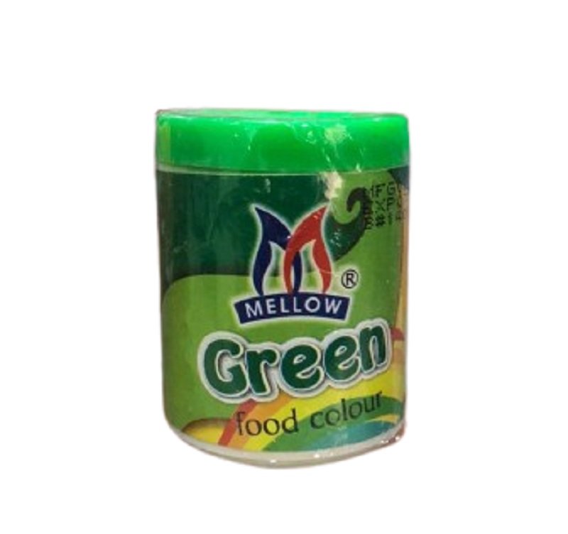 Melow 18 MELLOW GREEN FOOD COLOUR-25G - Image 1