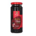 WADI OLIVES BLACK PITTED RIPE-340G