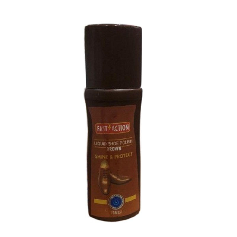 Zafar 19 FAST ACTION LIQUID SHOE POLISH BROWN-75ML - Image 1