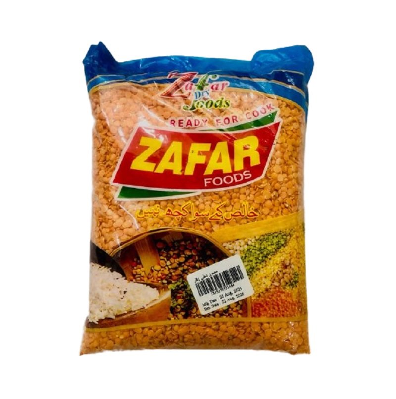 Zafar 6 ZAFAR FOOD DAAL MASOOR WASHED-1KG - Image 1