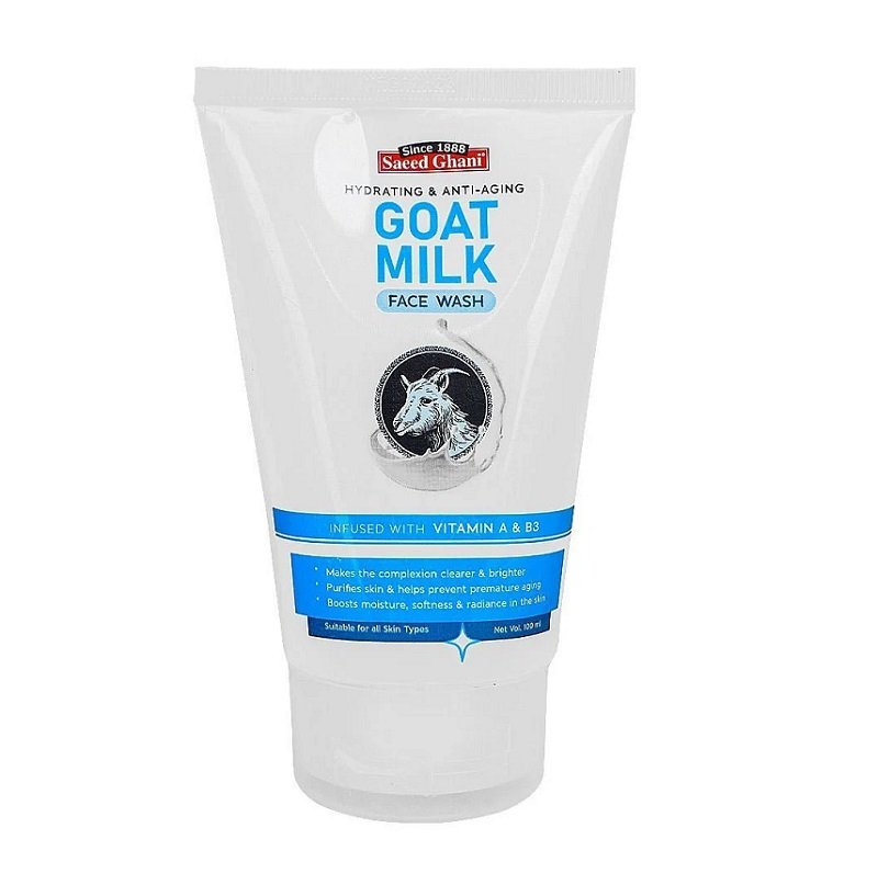 goat milk SAEED GHANI GOAT MILK FACE WASH-100ML - Image 1