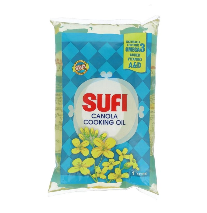 sufi SUFI CANOLA COOKING OIL POUCH-1L - Image 1